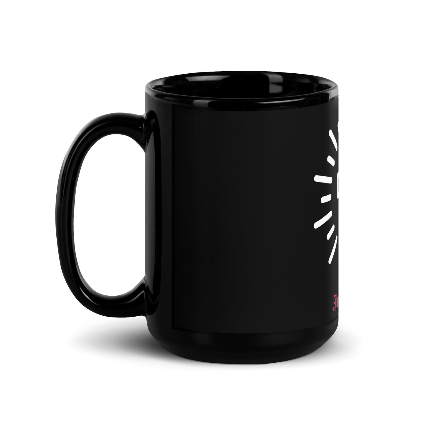 JUST WITNESS 🩸 Black Glossy Mug