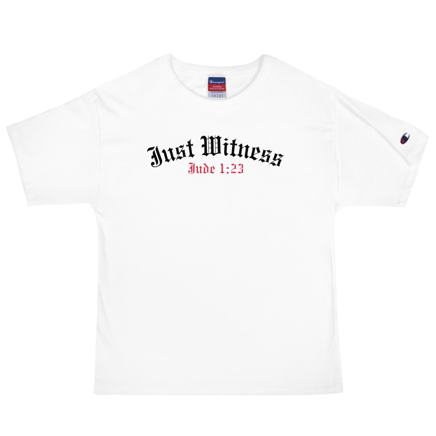 Men's JUST WITNESS logo Champion T-Shirt