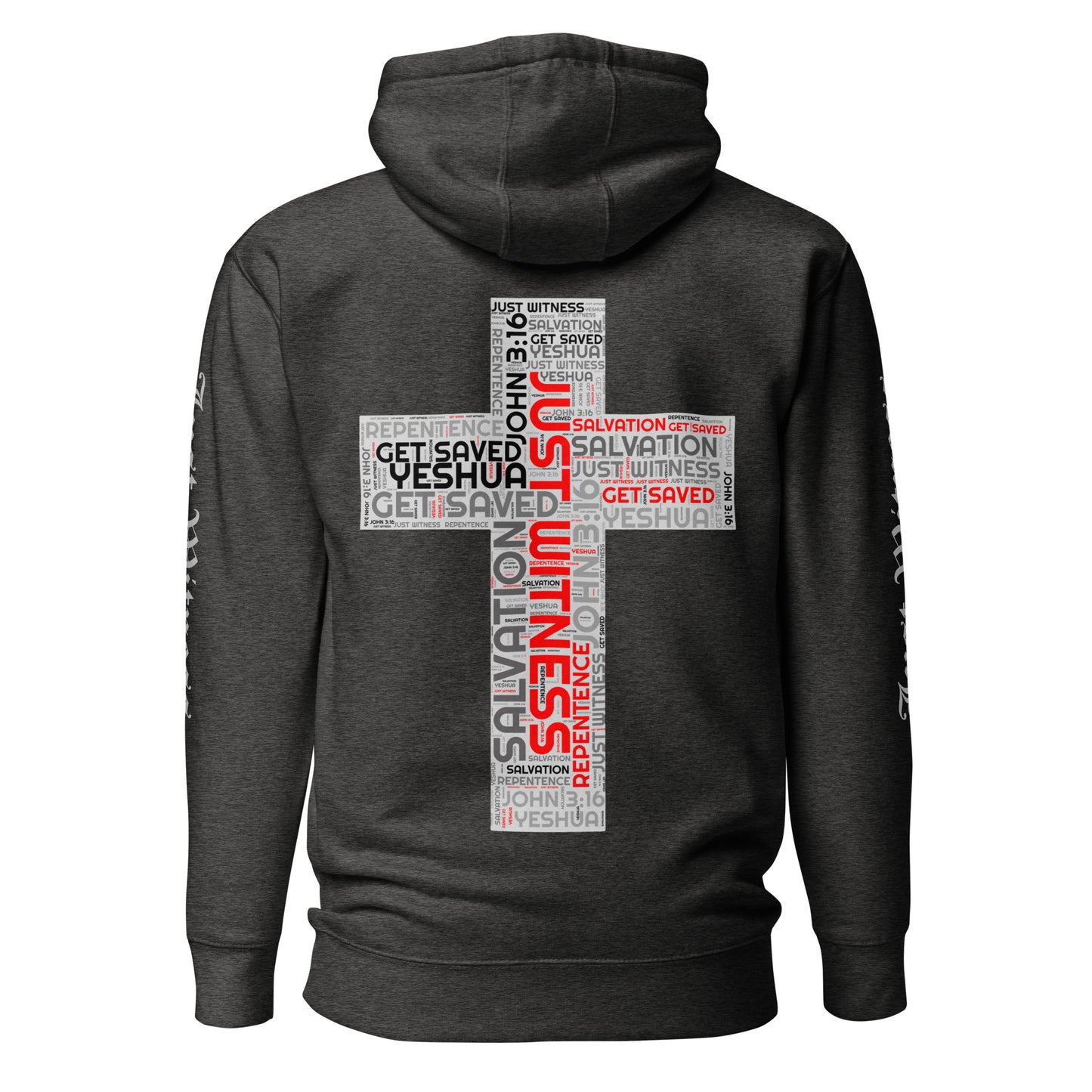 Just Witness "Word Cloud Cross" Unisex Hoodie