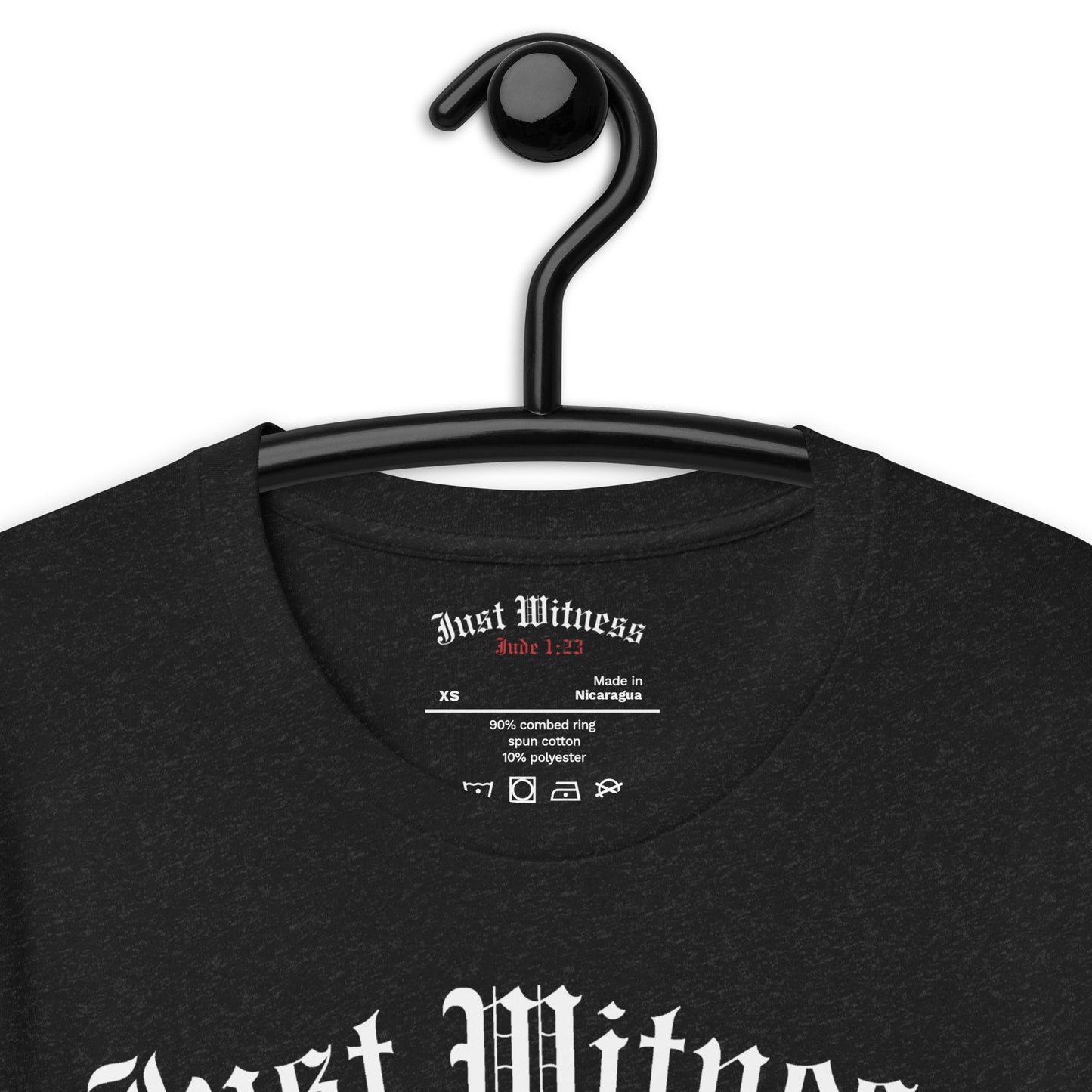 Just Witness Back Cross Unisex t-shirt