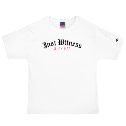 Men's JUST WITNESS logo Champion T-Shirt