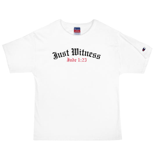 Men's JUST WITNESS logo Champion T-Shirt