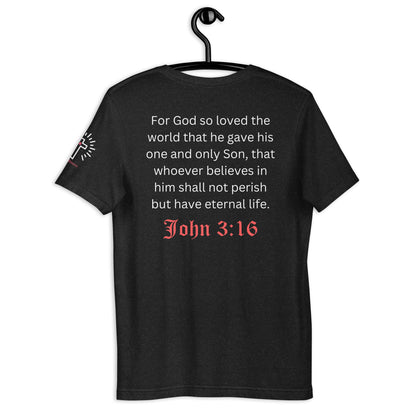 "Cloud Cross | John 3:16" Unisex t-shirt