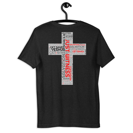Just Witness Back Cross Unisex t-shirt