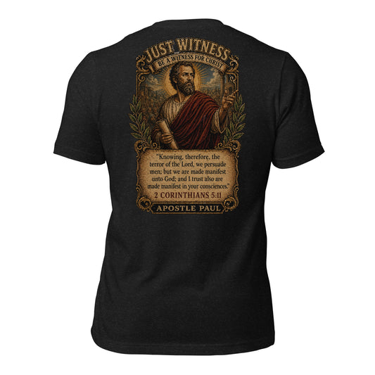 Be a Witness for Christ Apostle Paul Christian T-Shirt